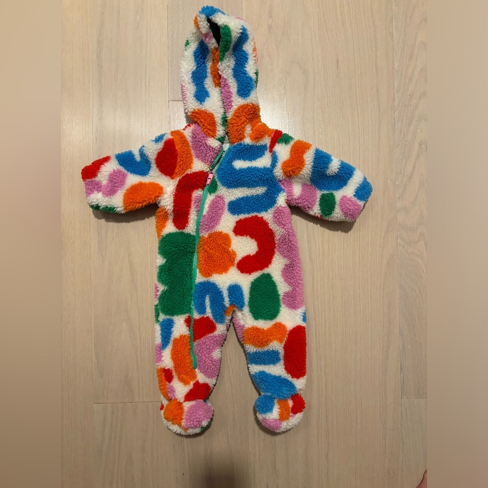 Stella McCartney kids Teddy shapes bunting one piece 6 months